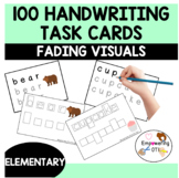 100 DIFFERENTIATED Handwriting task cards: tracing and writing