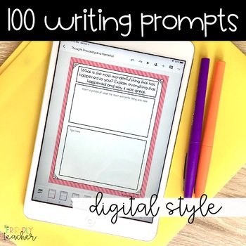 Preview of 100 DIGITAL Writing Prompts
