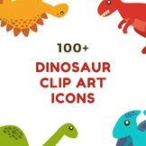 100+ DINOSAUR Clip Art Icons