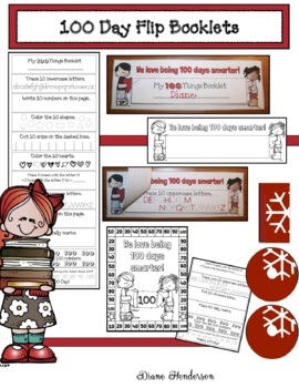 Preview of 100 Day Math Activities Skip Counting by 10s 100 Day Booklet