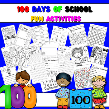 100 Day Of School Activities BUNDLE | 100 Of School Worksheets ...