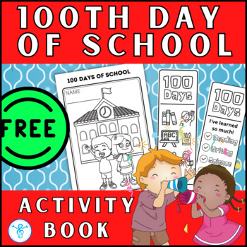 Preview of 100 Day of School Interactive Coloring Writing Counting Activities Book
