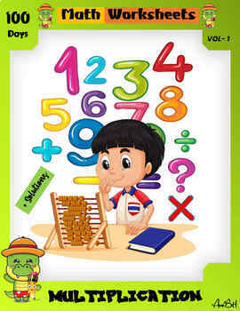 Preview of 100 Days Of Math Exercises For Multiplication Vol - 1