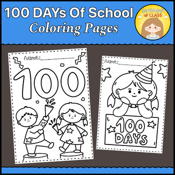 100 Days Of School Coloring Pages (Coloring Sheet) by daydream of class