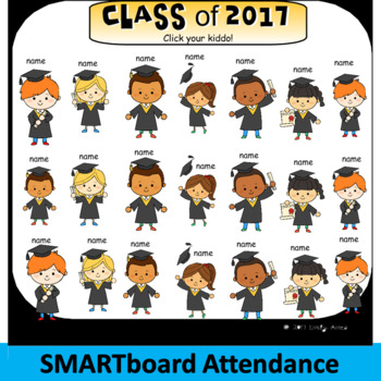 Preview of Graduation SmartBoard Attendance