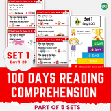 100 Days of Fun Reading Worksheets Bundle for Preschool an