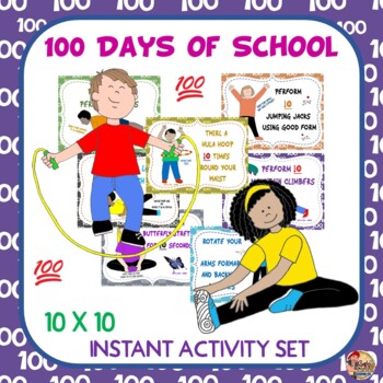 Preview of 100 Days of School: 10 X 10 Instant Activity