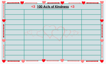 Preview of 100 Days of School | 100 Acts of Kindness