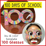 100 Days of School '100 Glasses' Template