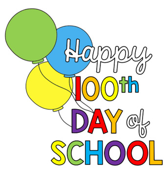 100 Days of School Clipart - PNG Files by Sarah M | TpT