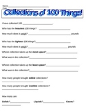 100 Days of School Collection Sheet