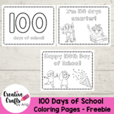 100 Days of School Coloring Pages - Preschool | PreK | Kin