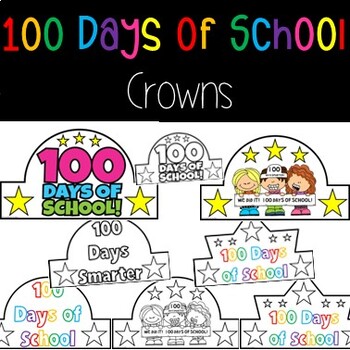100 Days of School: Crowns FREEBIE by Cherry Blossom Creations | TPT