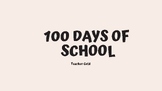 100 Days of School -  Daily Quotes + Words of the Day + Nu
