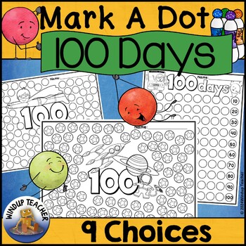 Preview of 100 Days of School Do-A-Dot Marker Printable Activity - 100th Day Dot Dauber Fun