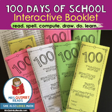 100 Days of School | Interactive Booklet | Printables | Ma