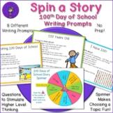 100 Days of School Story Spinner - Writing Prompts and Dis