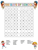 100 Days of School Word Search