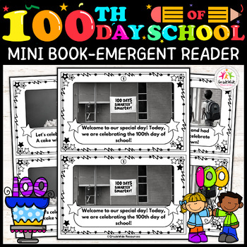 Preview of 100 Days of School with Our Engaging Emergent Reader Mini Book - Young Learners!
