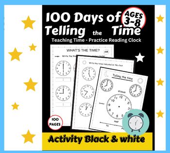 Preview of Analog Clock Practice Worksheets / Printables kids  time Practice Reading Clock