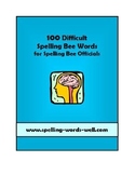100 Difficult Spelling Bee Words With Sentences, Definitio