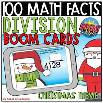 Preview of Division Math Facts Fluency Practice | Boom Cards