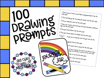 Drawing Prompt Journal: drawing prompts for adults - drawing prompts for  kids