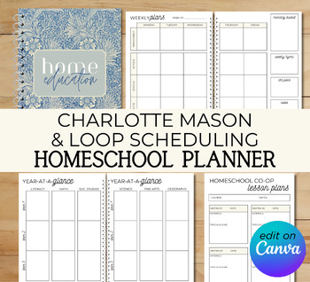 Preview of 100% EDITABLE Ultimate Homeschool Planner - Dozens of Layouts!