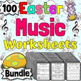 100 Easter Music Worksheets | Clef Rhythm Composition & More!