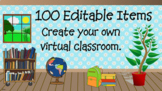 100 Editable Items - Create Your Own Virtual Classroom, Bitmoji