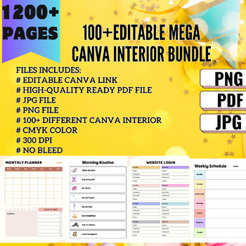 100+Editable Mega Canva Interior Bundle 2024-2025 (1200+PAGES) by ...