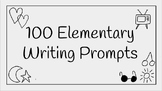 100 Elementary Writing Prompt Slides