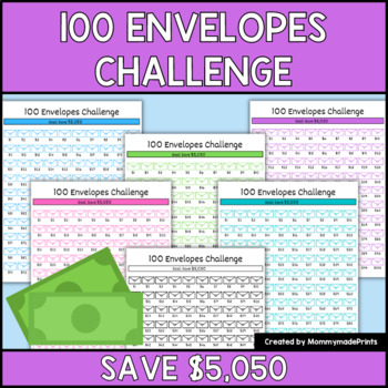 Preview of 100 Envelope Challenge | $5,050 Savings Challenge | Finance Planner