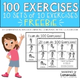 100 Exercises Printable Freebie