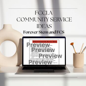 Preview of 100 FCCLA Community Service Project Ideas-CTE and CTSO Resource