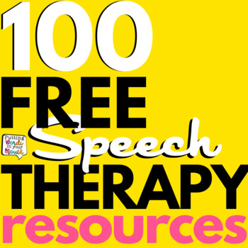 Download 100 Free Speech And Language Therapy Freebies For Distance Learning