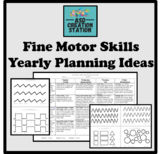 Fine Motor Skills Yearly Planning Document