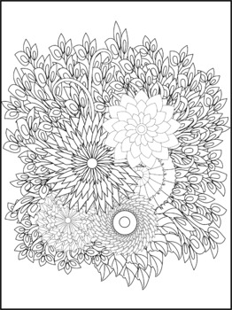  100 flowers adult coloring book: Easy Flower Coloring Book for  Adult Relaxation with Large Print Floral Design Coloring Pages for Seniors  and Beginners Patterns, and a Variety of Flower Designs: 9798756029413