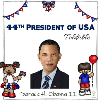 Preview of 44th President of the United States of America Barack Obama Foldable