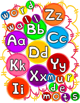 Preview of FREE Word Wall Alphabet
