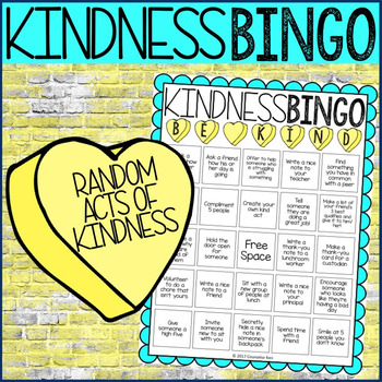 Random Acts of Kindness Bingo #kindnessnation by Counselor Keri | TpT