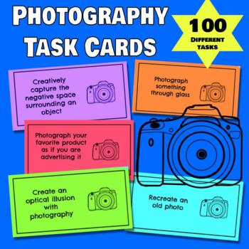 Preview of 100 Fun & Creative Photography Task Cards/ Photo Prompts