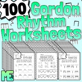 100 Gordon Rhythm Worksheets | K-5 Rhythm And Counting Studies