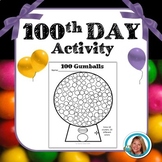 100 Day Gumball Machine | 100th Day of School Activities