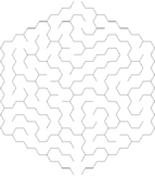 100 Hard Hexagonal Mazes - Pack G