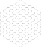 100 Hard Hexagonal Mazes - Pack H