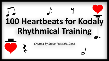 Preview of 100 Heartbeats for Kodaly Rhythmical Training