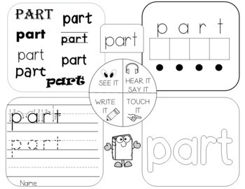 100 high frequency sight words worksheets kindergarten tpt