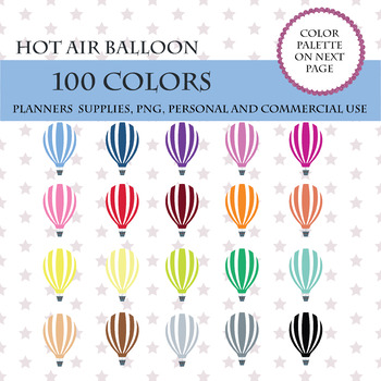 Preview of 100 Hot air balloon, Hot air balloon illustartions