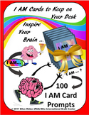 100 "I AM" Interactive Task Cards - Brain Fact on Each